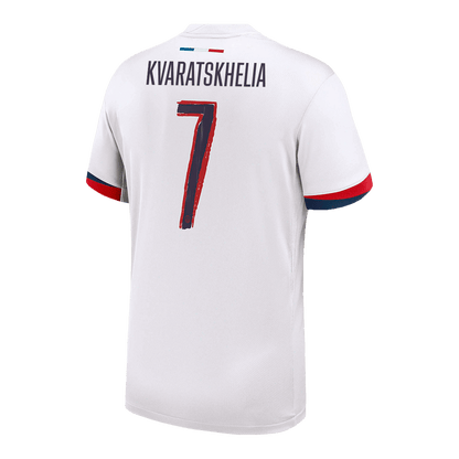 Tricouri Fotbal PSG KVARATSKHELIA #7 Deplasare 2024/25 UCL - Super