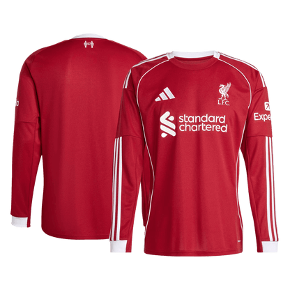 Tricouri Fotbal Liverpool Acasă 2025/26 Mânecă Lungă (mărime mare)