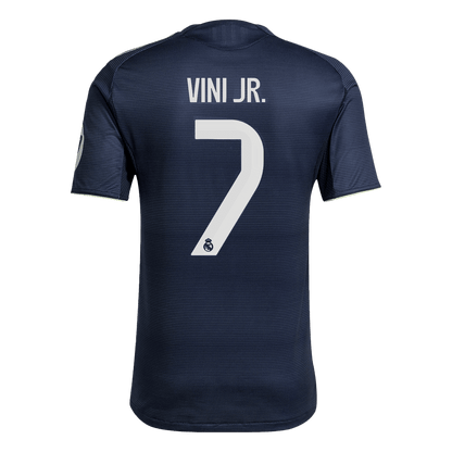 Tricouri Fotbal Real Madrid VINI JR. #7 Deplasare 2025/26 Authentic