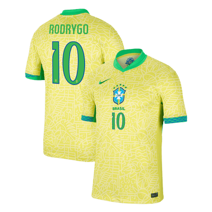 Tricouri Fotbal Brazilia RODRYGO #10 Acasă 2024 - Super