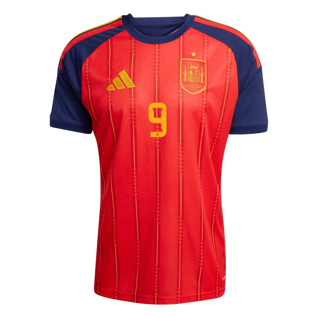 Tricouri Fotbal Spania GAVI #9 Acasă Cupa Mondială 2026 - Premium
