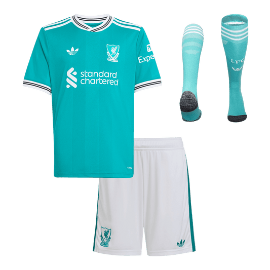 Set Tricouri Fotbal Liverpool Treilea 2025/26 Pentru Copii