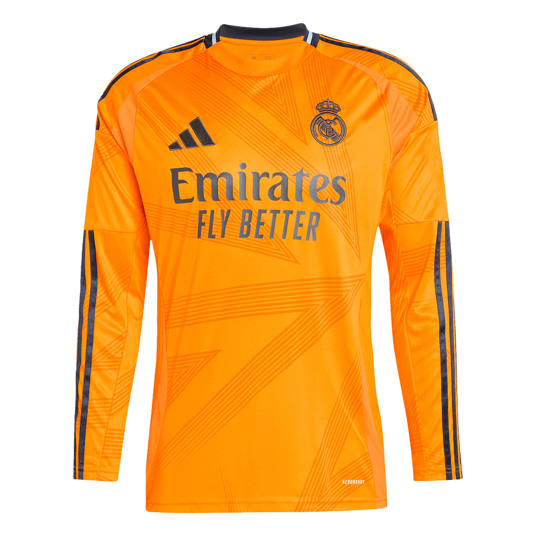 Tricouri Fotbal Real Madrid Deplasare 2024/25 Mânecă Lungă (mărime mare)