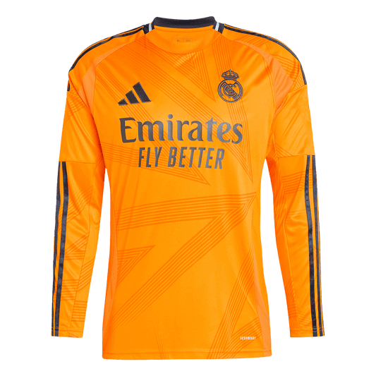 Tricouri Fotbal Real Madrid Deplasare 2024/25 Mânecă Lungă (mărime mare)
