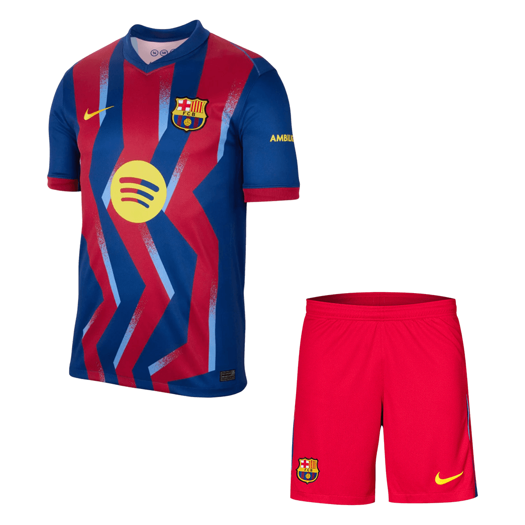 Set Tricouri Fotbal Barcelona Fourth Away 2025/26