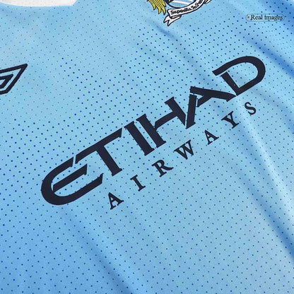 Tricouri Fotbal Vintage Manchester City Acasă 2011/12