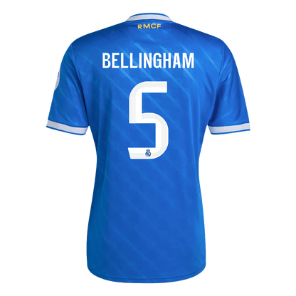 Tricouri Fotbal Real Madrid BELLINGHAM #5 Treilea 2025/26