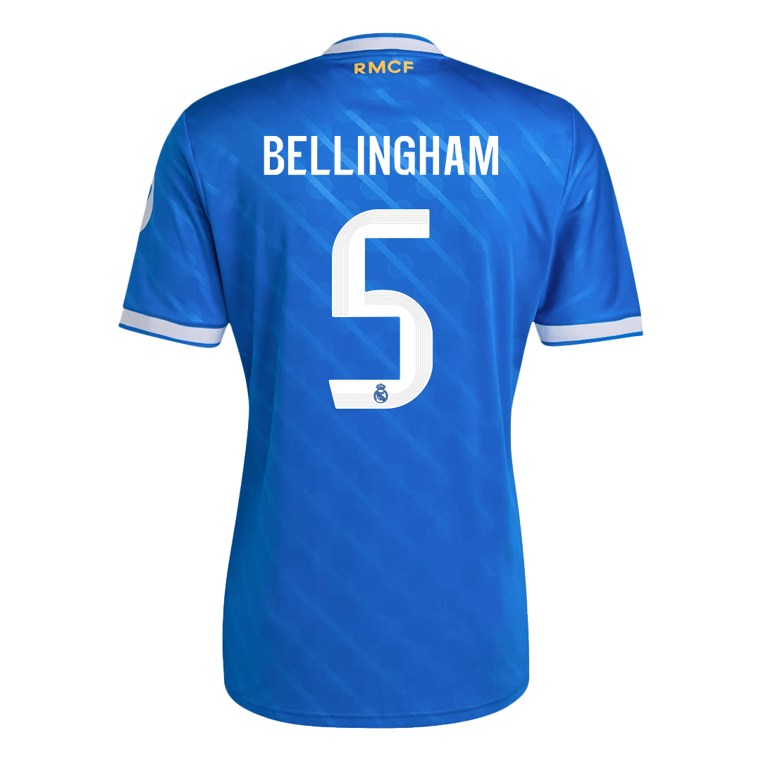 Tricouri Fotbal Real Madrid BELLINGHAM #5 Treilea 2025/26 (mărime mare)