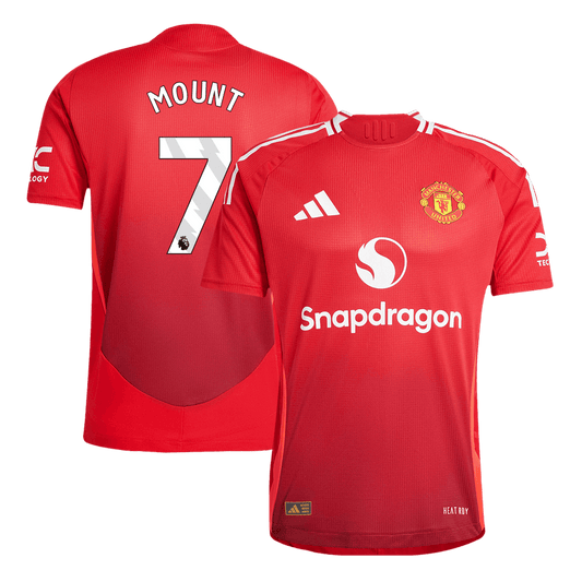 Tricouri Fotbal Manchester United MOUNT #7 Acasă 2024/25 Authentic