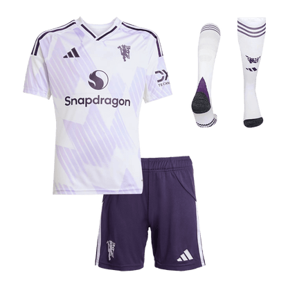 Set Tricouri Fotbal Manchester United Deplasare 2025/26 Pentru Copii