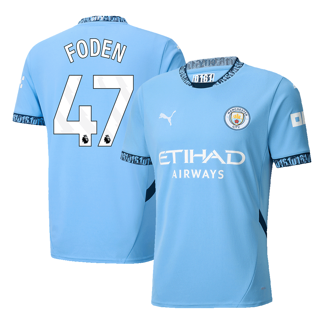 Tricouri Fotbal Manchester City FODEN #47 Acasă 2024/25 (mărime mare)