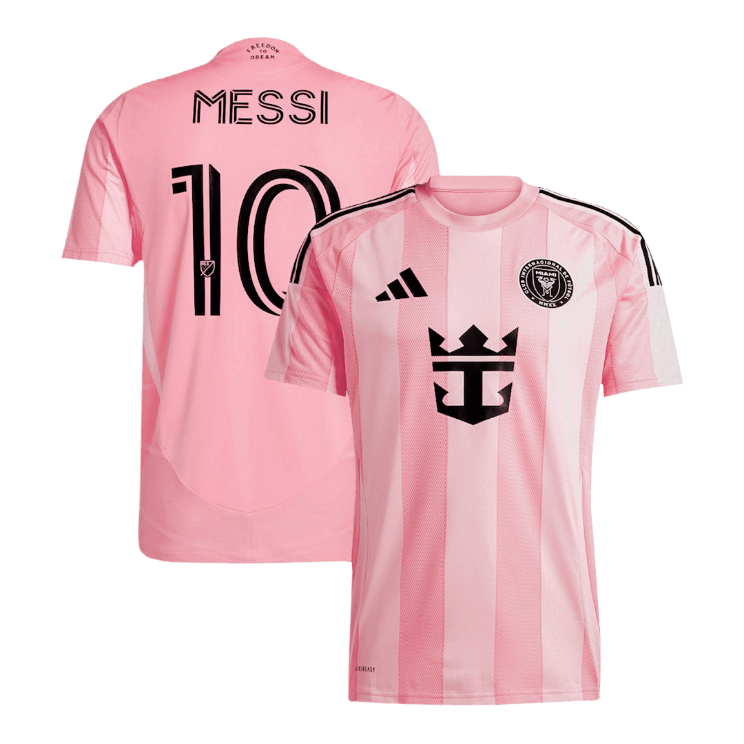 Tricouri Fotbal Inter Miami CF MESSI #10 Acasă 2025 (mărime mare)