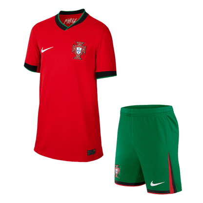 Set Tricouri Fotbal Portugalia Acasă 2024 Pentru Copii