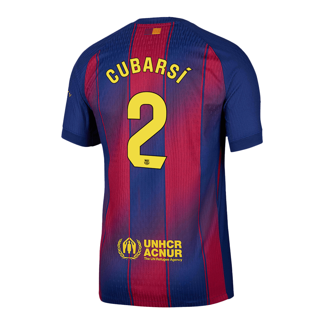 Tricouri Fotbal Barcelona CUBARSÍ #2 Acasă 2025/26 Authentic