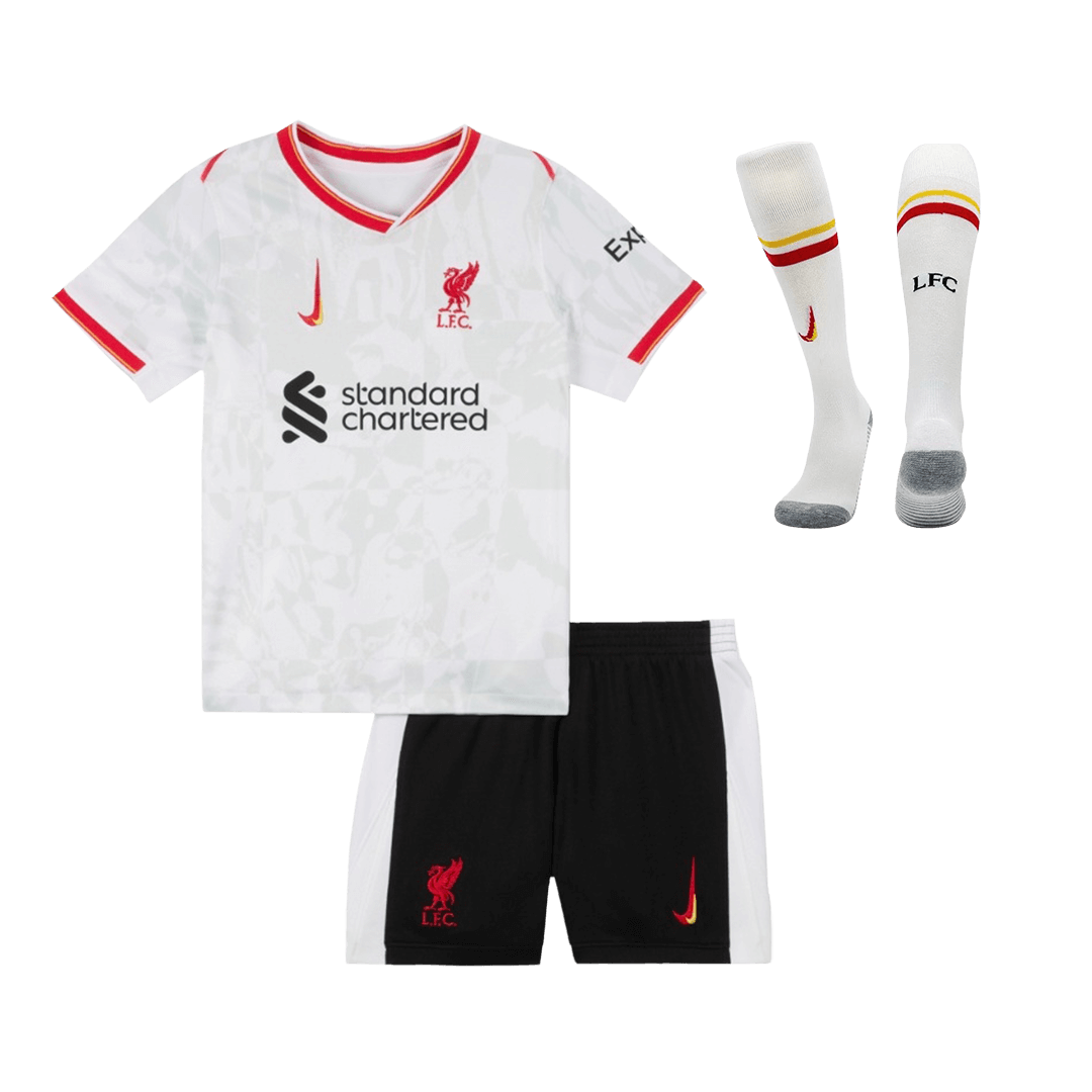 Set Tricouri Fotbal Liverpool Treilea 2024/25 Pentru Copii