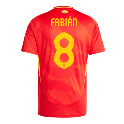 Tricouri Fotbal Spania FABIÁN #8 Acasă 2024