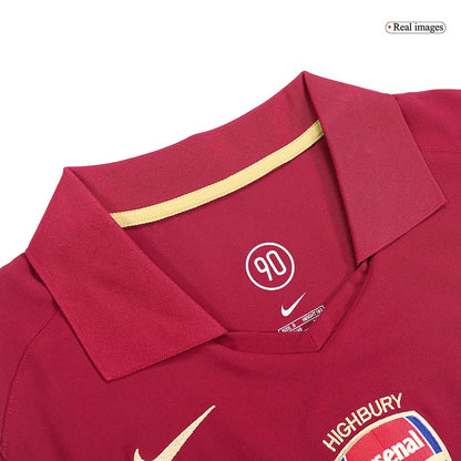 Tricouri Fotbal Vintage Arsenal BERGKAMP #10 Acasă 2005/06