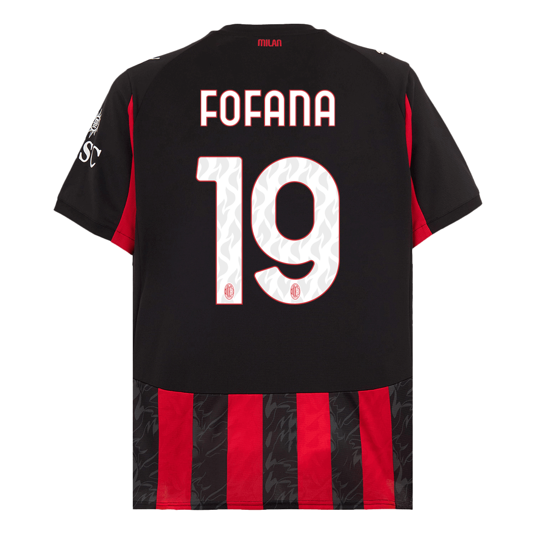 Tricouri Fotbal AC Milan FOFANA #19 Acasă 2025/26 - Premium