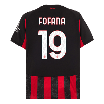 Tricouri Fotbal AC Milan FOFANA #19 Acasă 2025/26 - Premium