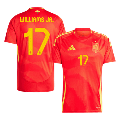 Tricouri Fotbal Spania WILLIAMS JR. #17 Acasă 2024
