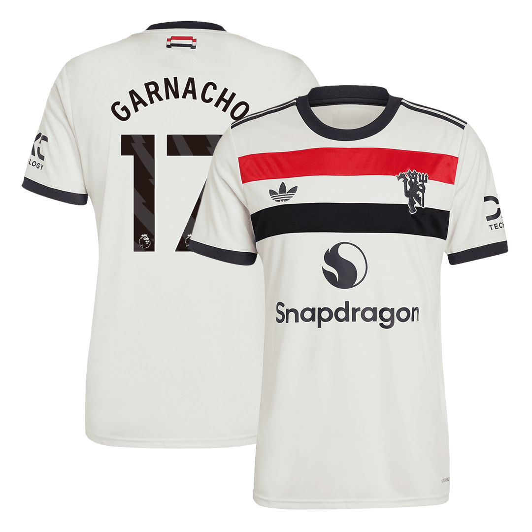 Tricouri Fotbal Manchester United GARNACHO #17 Treilea 2024/25 (mărime mare)