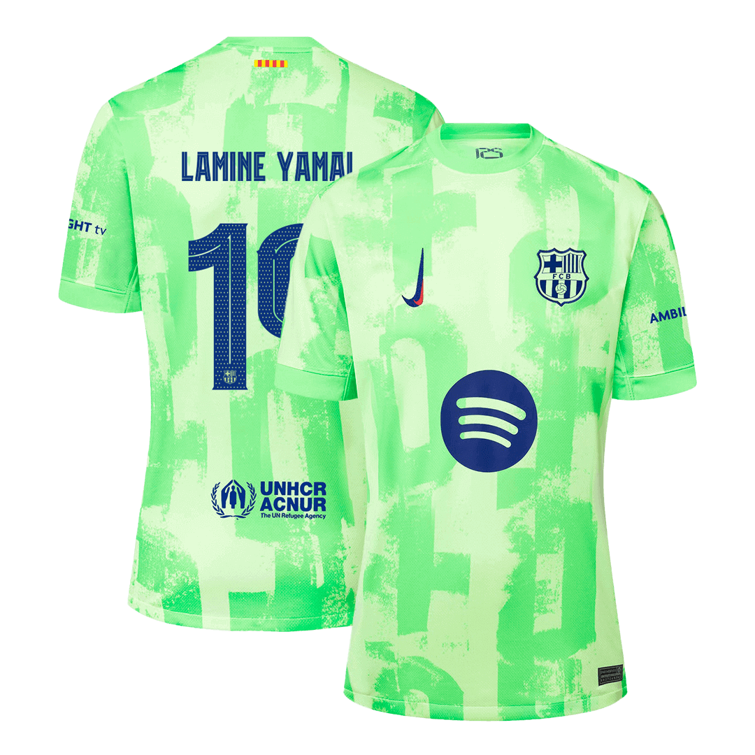 Tricouri Fotbal Barcelona LAMINE YAMAL #19 Treilea 2024/25 - Super (mărime mare)