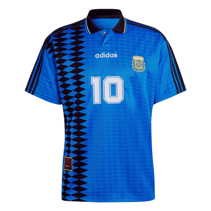 Tricouri Fotbal Vintage Argentina #10 Deplasare 1994