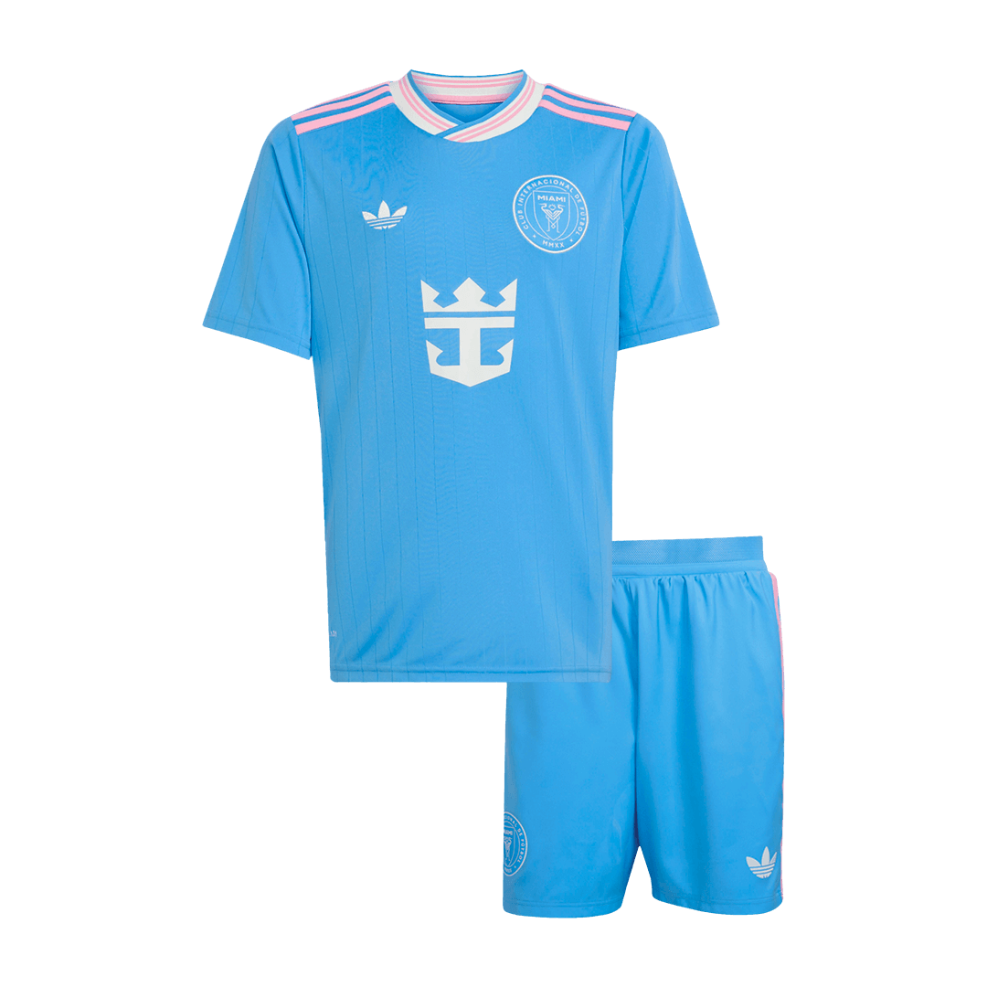 Set Tricouri Fotbal Inter Miami CF Treilea 2025 Pentru Copii