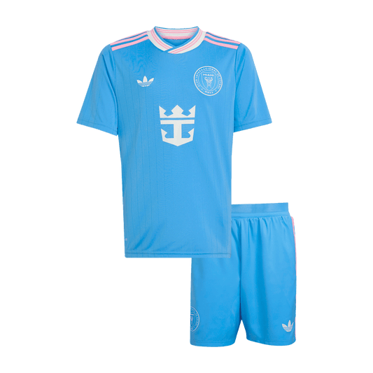 Set Tricouri Fotbal Inter Miami CF Treilea 2025 Pentru Copii