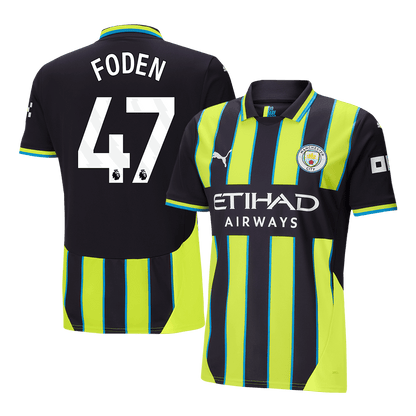 Tricouri Fotbal Manchester City FODEN #47 Deplasare 2024/25 (mărime mare)