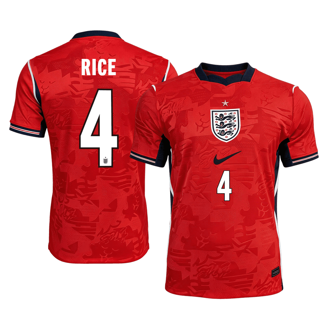 Tricouri Fotbal Anglia RICE #4 Deplasare Cupa Mondială 2026 Authentic