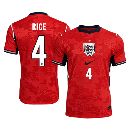 Tricouri Fotbal Anglia RICE #4 Deplasare Cupa Mondială 2026 Authentic