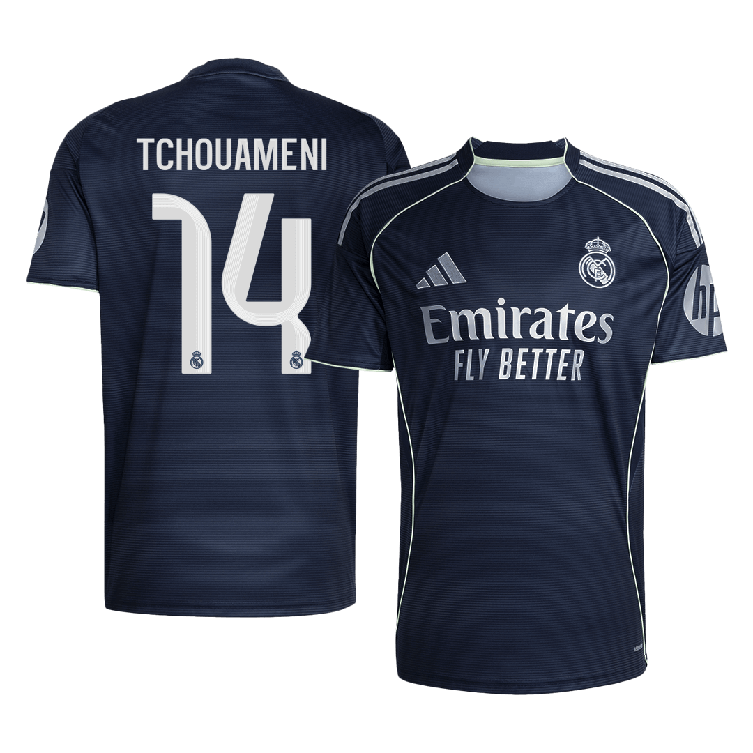 Tricouri Fotbal Real Madrid TCHOUAMENI #14 Deplasare 2025/26