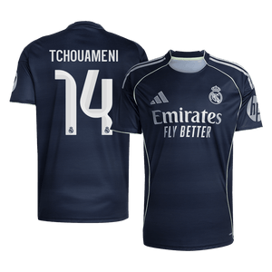 Tricouri Fotbal Real Madrid TCHOUAMENI #14 Deplasare 2025/26 - Premium