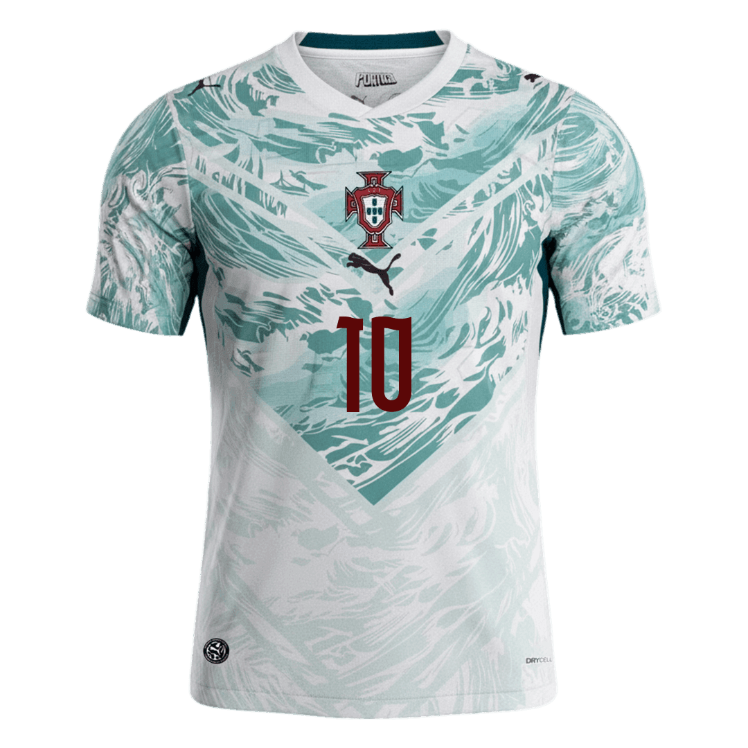 Tricouri Fotbal Portugalia BERNARDO #10 Deplasare Cupa Mondială 2026