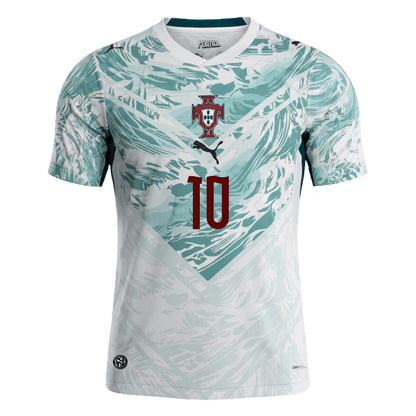 Tricouri Fotbal Portugalia BERNARDO #10 Deplasare Cupa Mondială 2026