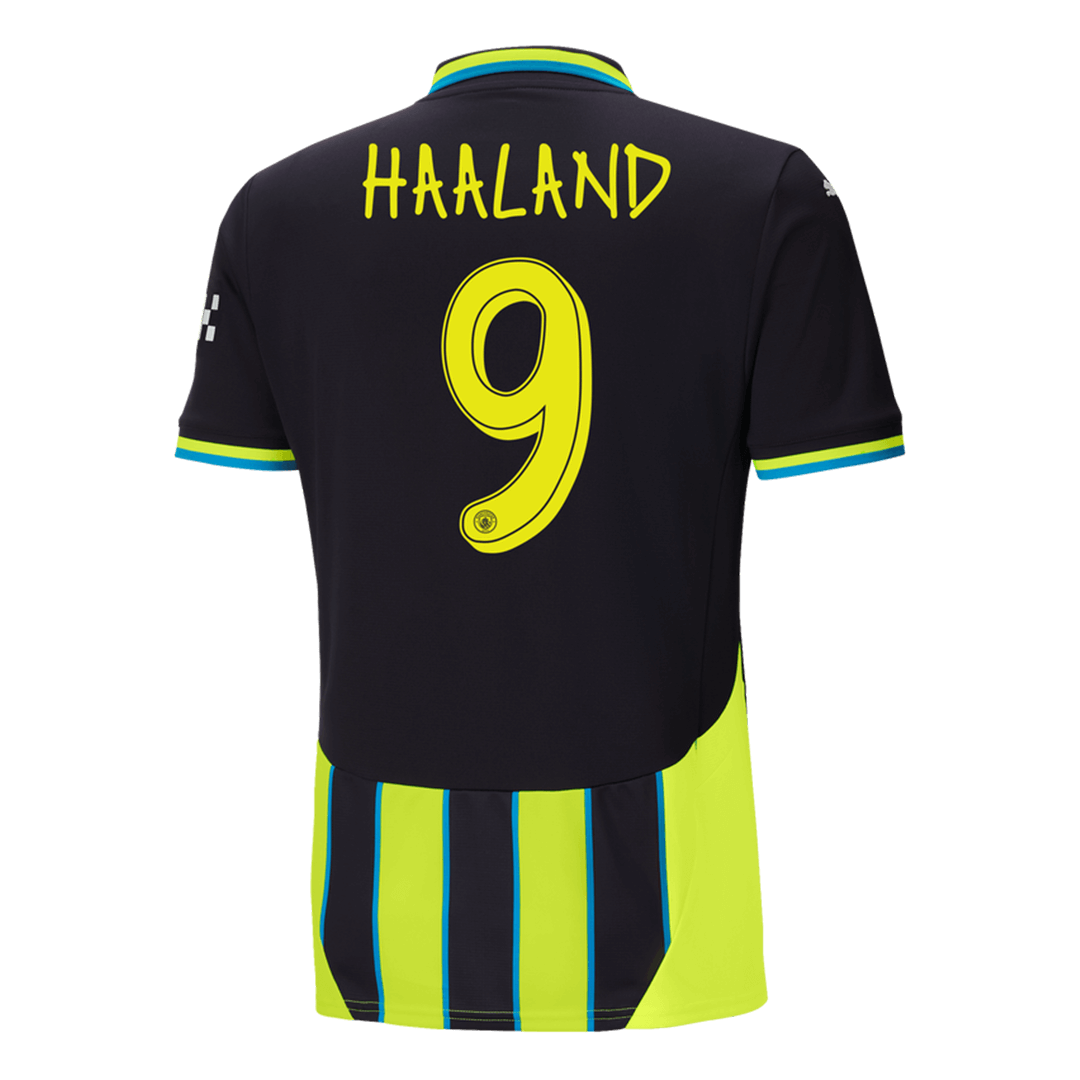 Tricouri Fotbal Manchester City HAALAND #9 Deplasare 2024/25 - UCL (mărime mare)