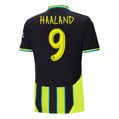 Tricouri Fotbal Manchester City HAALAND #9 Deplasare 2024/25 - UCL (mărime mare)