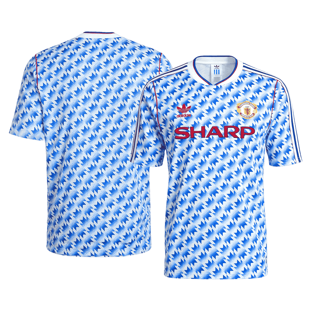 Tricouri Fotbal Vintage Manchester United Deplasare 1990/92