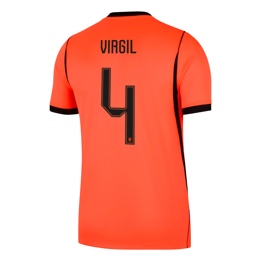 Tricouri Fotbal Netherlands VIRGIL #4 Acasă Cupa Mondială 2026