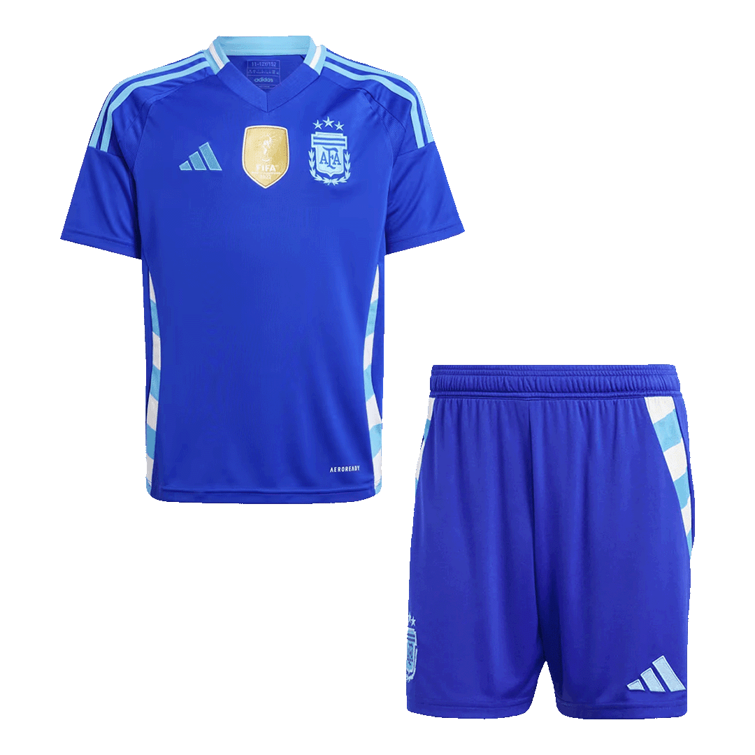 Set Tricouri Fotbal Argentina Deplasare 2024 Pentru Copii