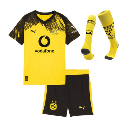 Set Tricouri Fotbal Borussia Dortmund Acasă 2025/26 Pentru Copii