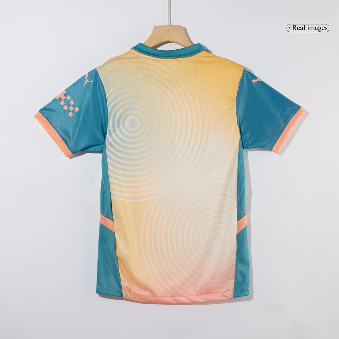 Tricouri Fotbal Manchester City DE BRUYNE #17 Al Patrulea 2024/25 Authentic - Definitely City