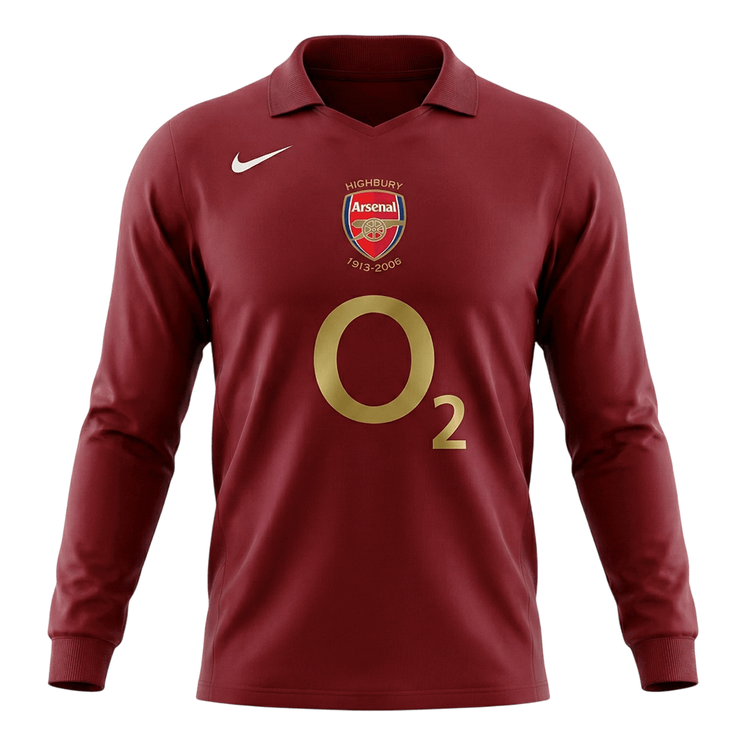 Tricouri Fotbal Vintage Arsenal Acasă 2005/06 Mânecă Lungă