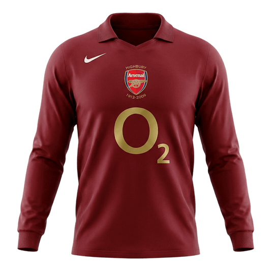 Tricouri Fotbal Vintage Arsenal Acasă 2005/06 Mânecă Lungă