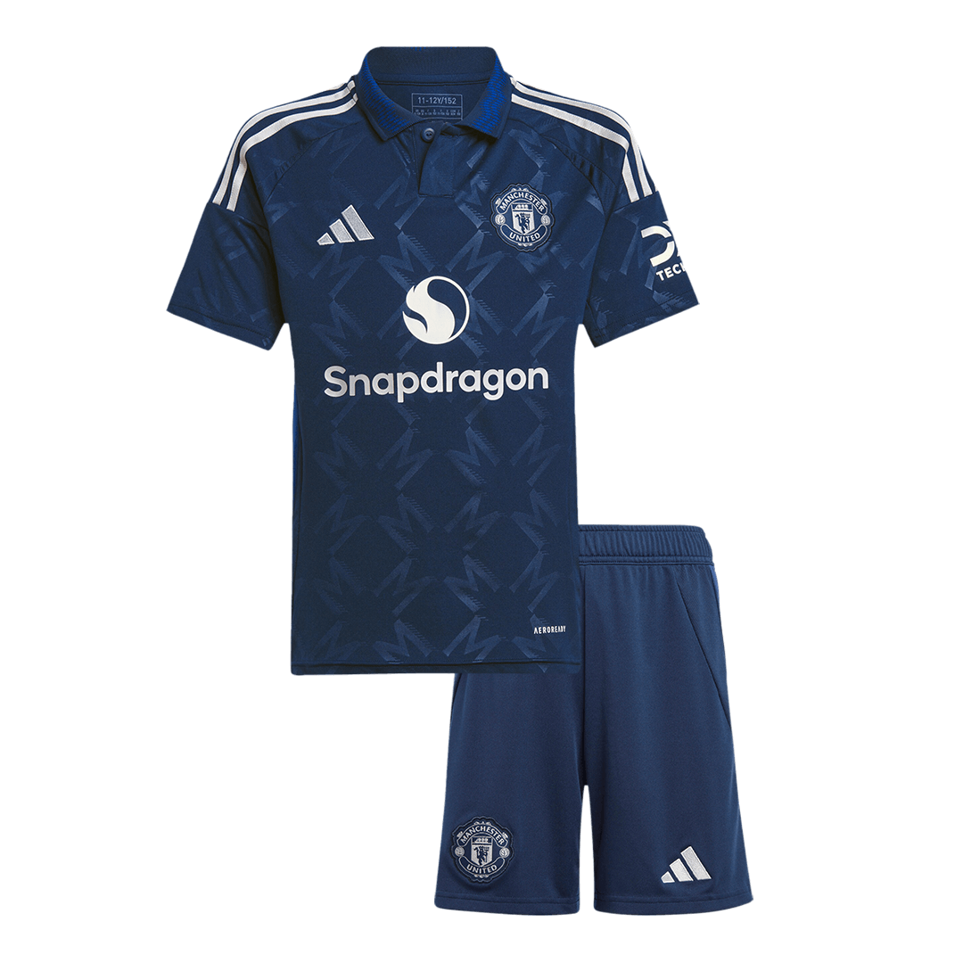 Set Tricouri Fotbal Manchester United Deplasare 2024/25 Pentru Copii