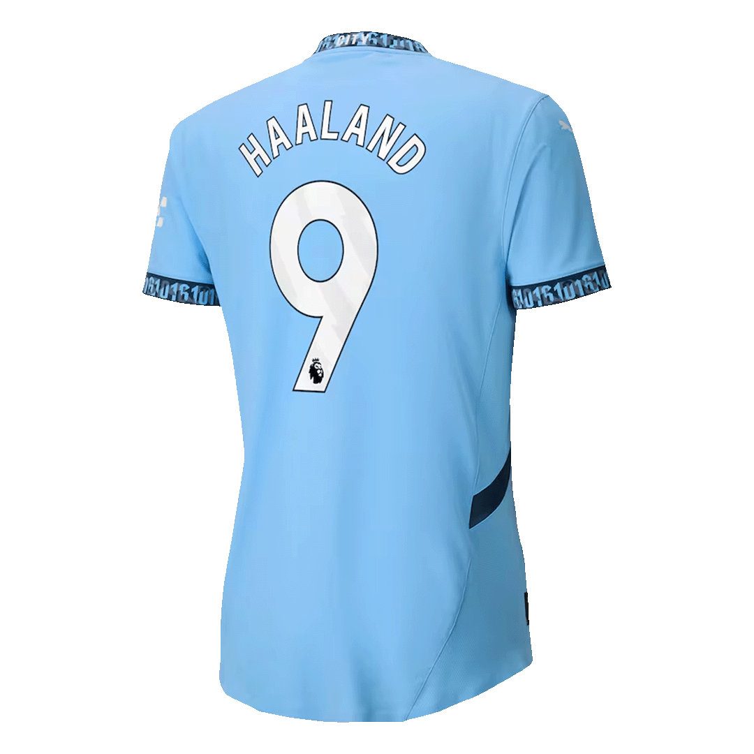 Tricouri Fotbal Manchester City HAALAND #9 Acasă 2024/25 Authentic
