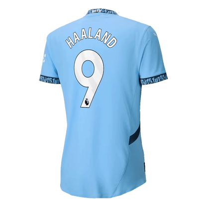 Tricouri Fotbal Manchester City HAALAND #9 Acasă 2024/25 Authentic
