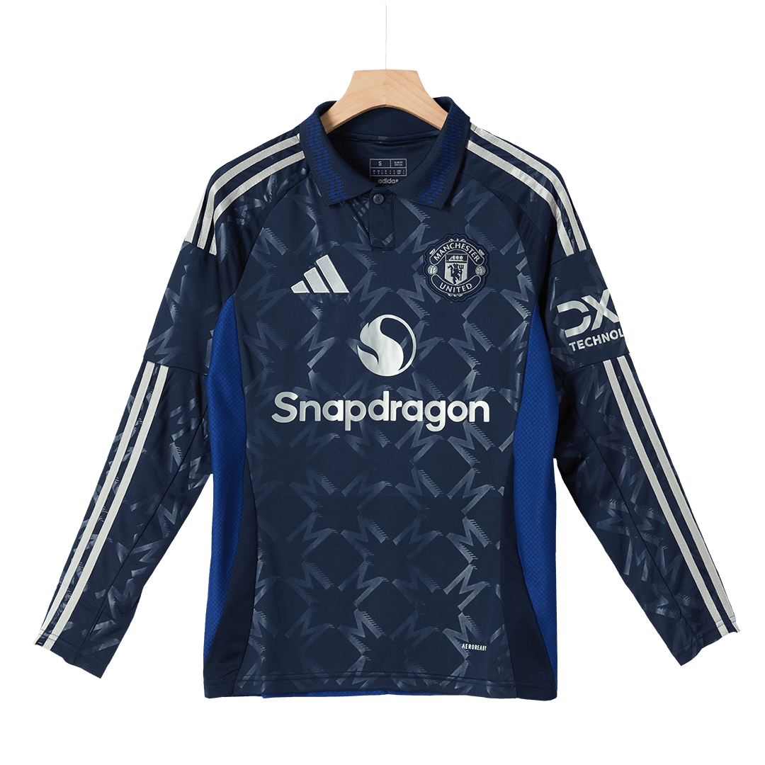 Tricouri Fotbal Manchester United Deplasare 2024/25 Mânecă Lungă