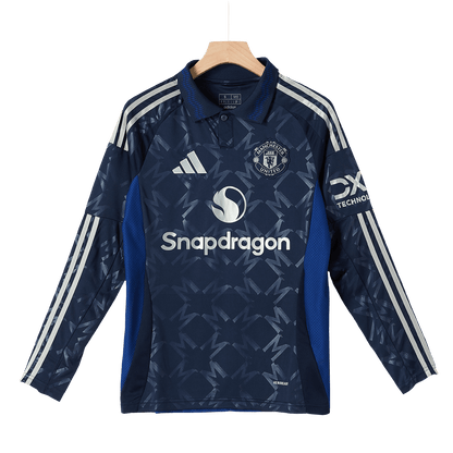 Tricouri Fotbal Manchester United Deplasare 2024/25 Mânecă Lungă